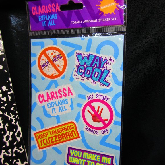 Clarissa Explains It All Notebook WITH Stickers Nick Box EXCLUSIVE WINTER 2016 - Picture 3 of 8